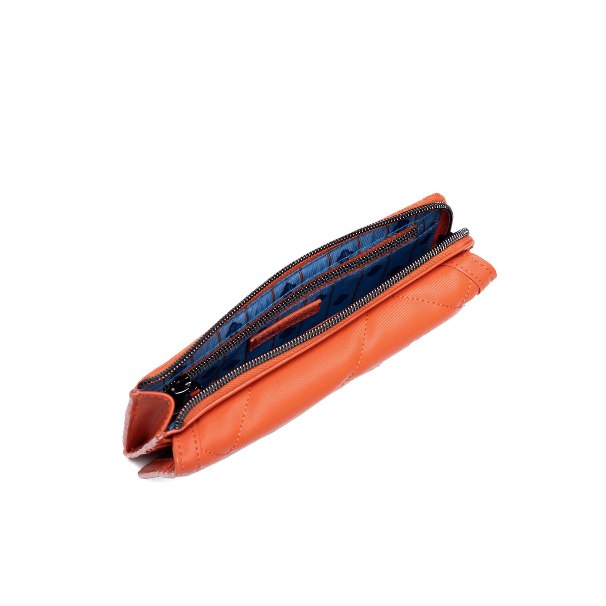 Surrey Satin Luxe VL RFID Wallet - PAPAYA - SurreySatin_PapayaSatinVL_04_1